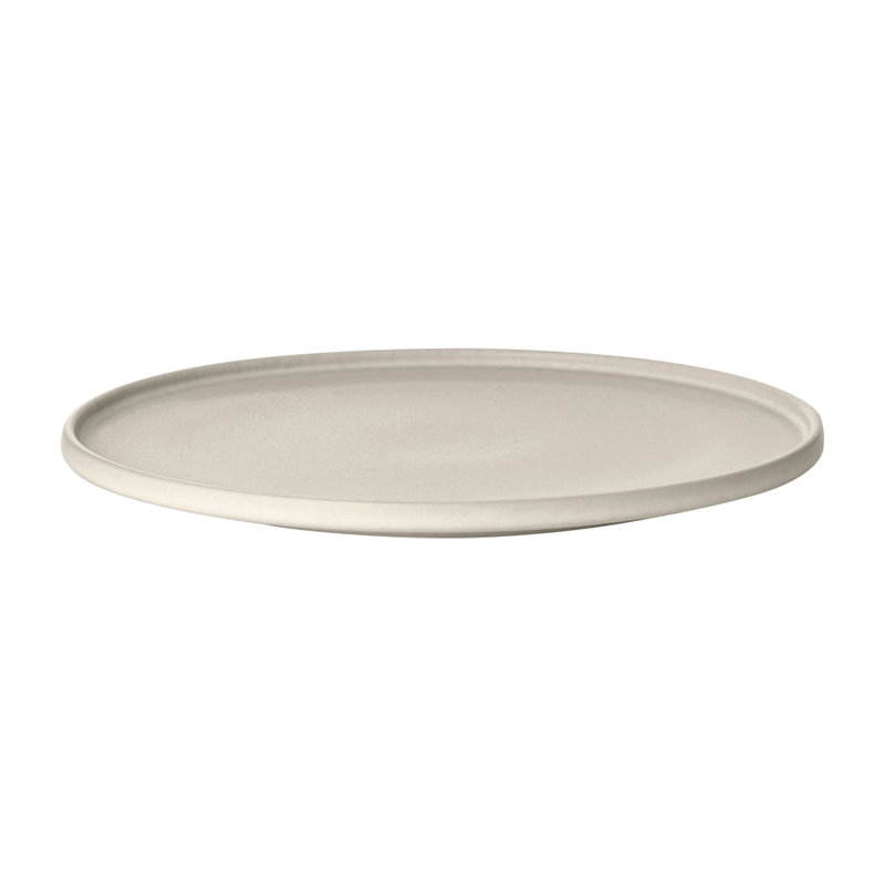 MAKOTO Japanese Style Stoneware Dinner Plate, Moonbeam (beige)
