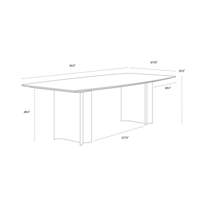 Astara Marble Dining Table