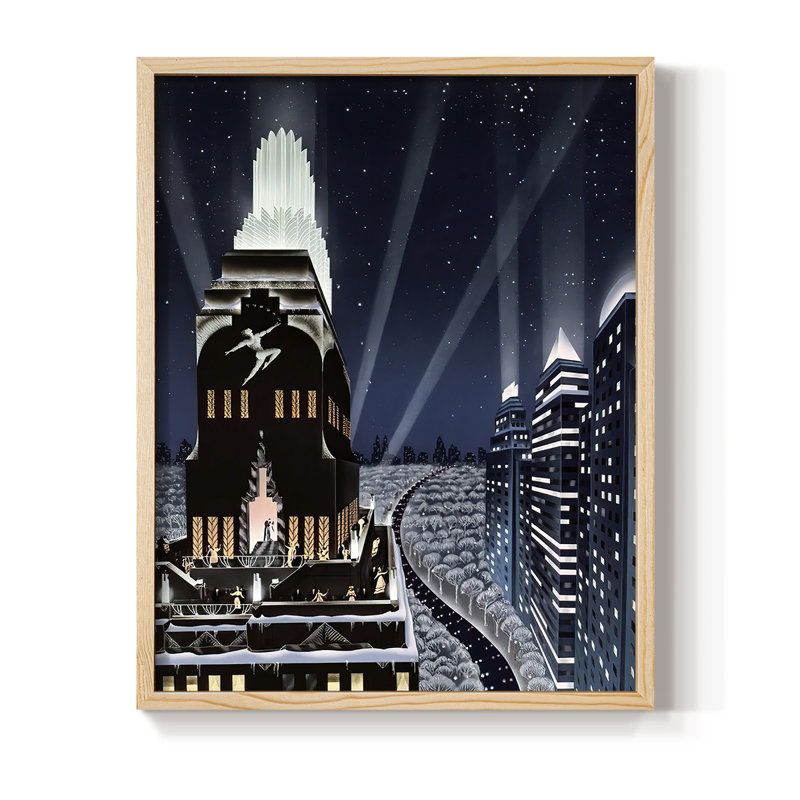 Rooftop Serenade Framed Print - Solid Wood