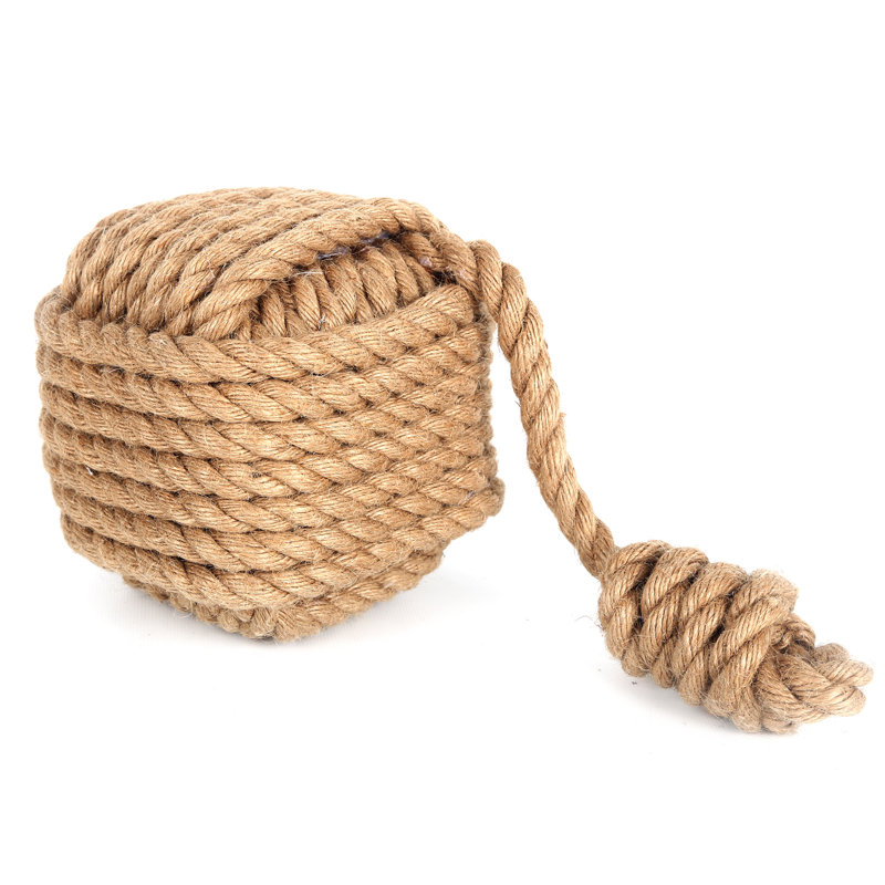 Roeville Nautical Monkey's Fist Fabric Weighted Floor Stop