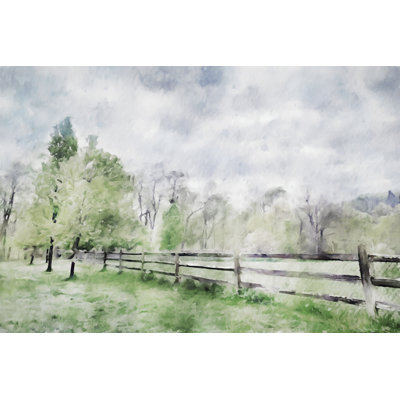 Scenic Fence by Kim Curinga - Wrapped Canvas Print