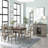 Casual Two Tone 6 Drawer Dining Table