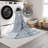 Machine Washable Alden Blue/Ivory Rug-130745808