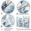 Orrington - feuilles, ensemble d'art sur toile-107748467-107748469