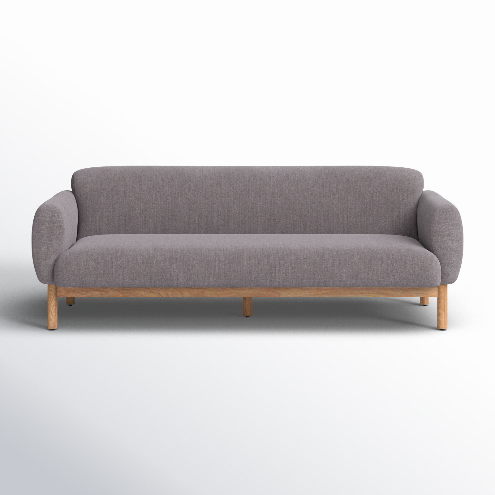 Mattia Sofa, Metro Gray Linen Blend, 87" W