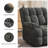 38.19" Wide Chenille Modern Upholstered Manual Swivel Recliner, Standard Recliner, Widened Width, 360° Swivel and Tuxedo Armrests-1478371781