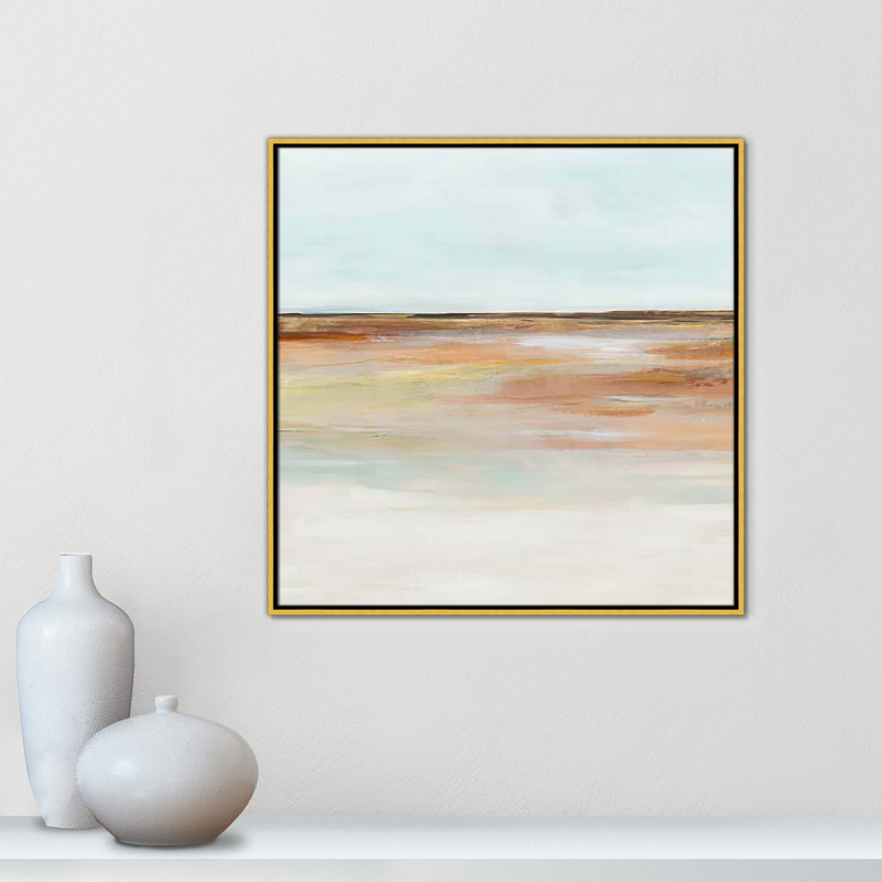 «Coastal Glades I Print» par Ian C, H 31,5 po x l 31,5 po x P 2 po, Cadre flottant doré