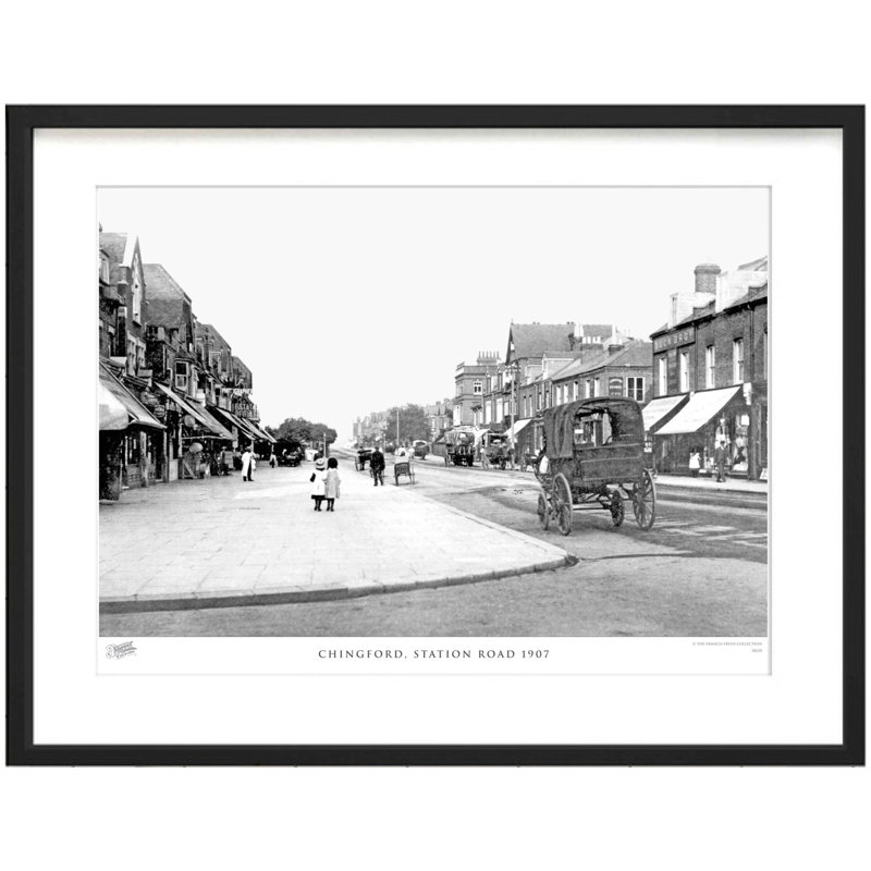 Chingford, Station Road 1907 by Francis Frith - Single Picture Frame Print, 28cm H x 36cm W