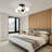 4-light Sputnik Semi Flush Mount-1890836339