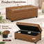 Banc de rangement avec repose-pieds 40 po-2056327130