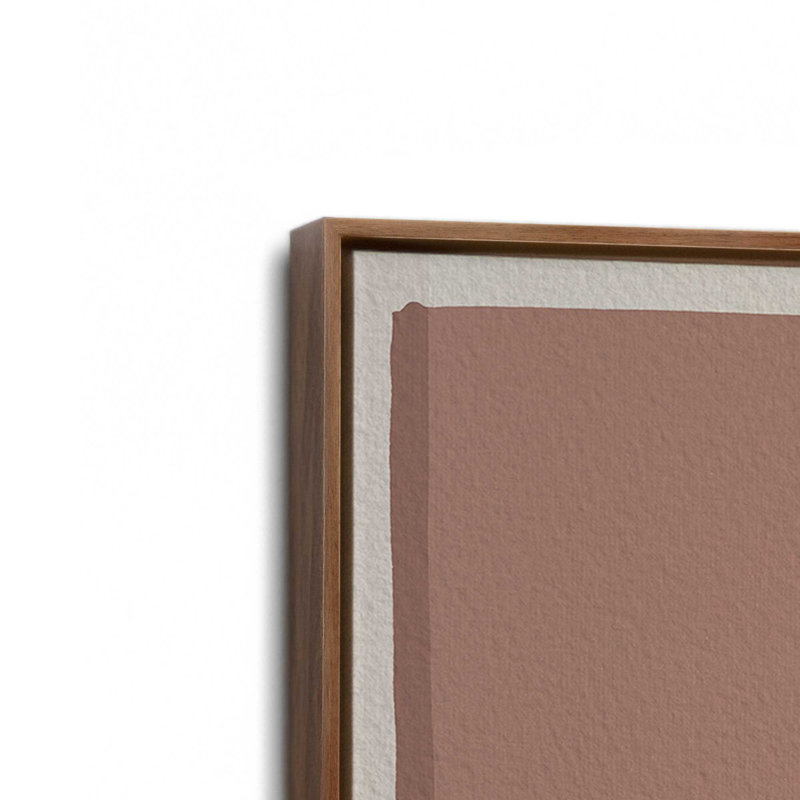 «Modern Blush» par Garima Dhawan, reproduction d'art, H 48 po x l 36 po, Brun, Cadre flottant