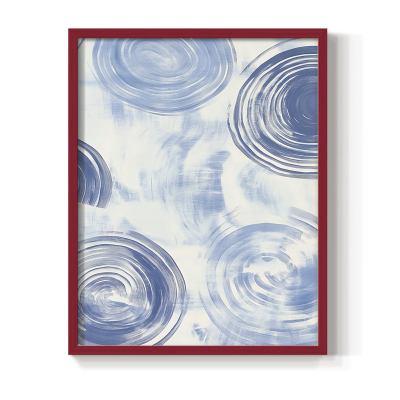 «Abstract Abstract», reproduction encadrée - prêt à accrocher, H 29 po x l 23 po, Rouge