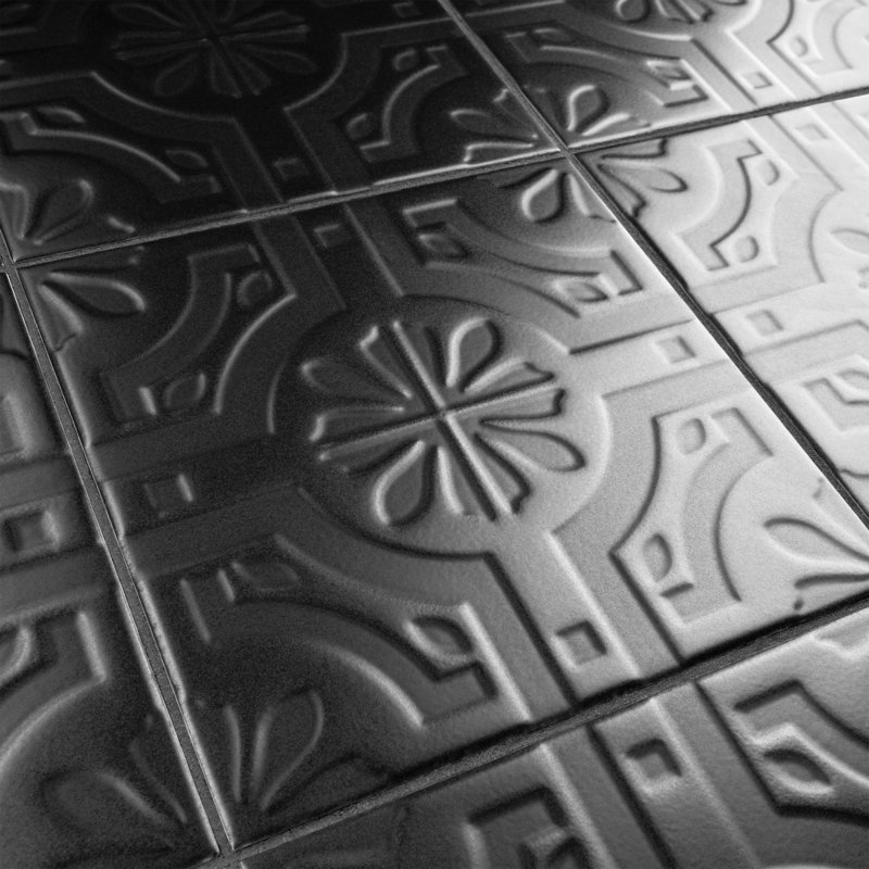 Triplex Series Real 8" x 8" Ceramic Patterned Wall Tile