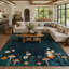 Mushroom Jungle Washable Rugs for Living Room, Bedroom and Dining Room-121607787-121631427