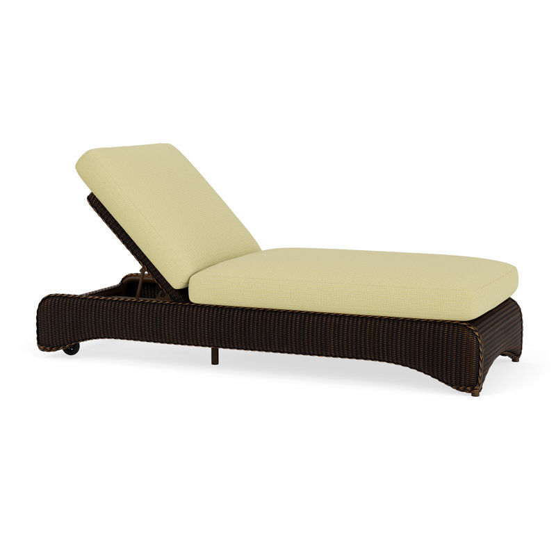 Loom Outdoor Chaise Lounge, Mink, Fife Sahara
