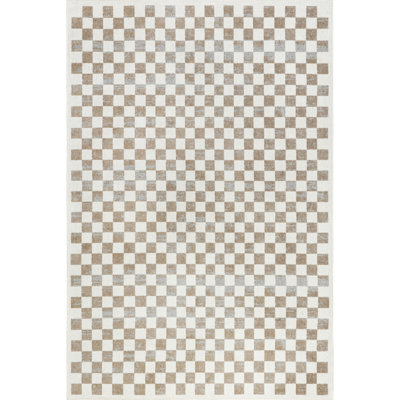 Lulie Checkered Machine Washable Area Rug