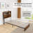 Bed Frame With Charging Station Storage Headboard Under-bed Storage Space-1159367961