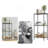 Three-Tier Metal Storage Rack (Black)