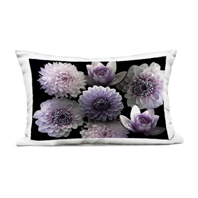 Stupell Industries Moody Bouquet Flower Photography Outdoor Printed Pillow Design By Marcus Prime In Black