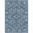 Kehr Bottineau Distressed Southwestern Blue Flat-Weave Rug-84991300