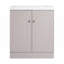 Meuble-lavabo autoportant avec lavabo en résine blanche-320613294-320613280
