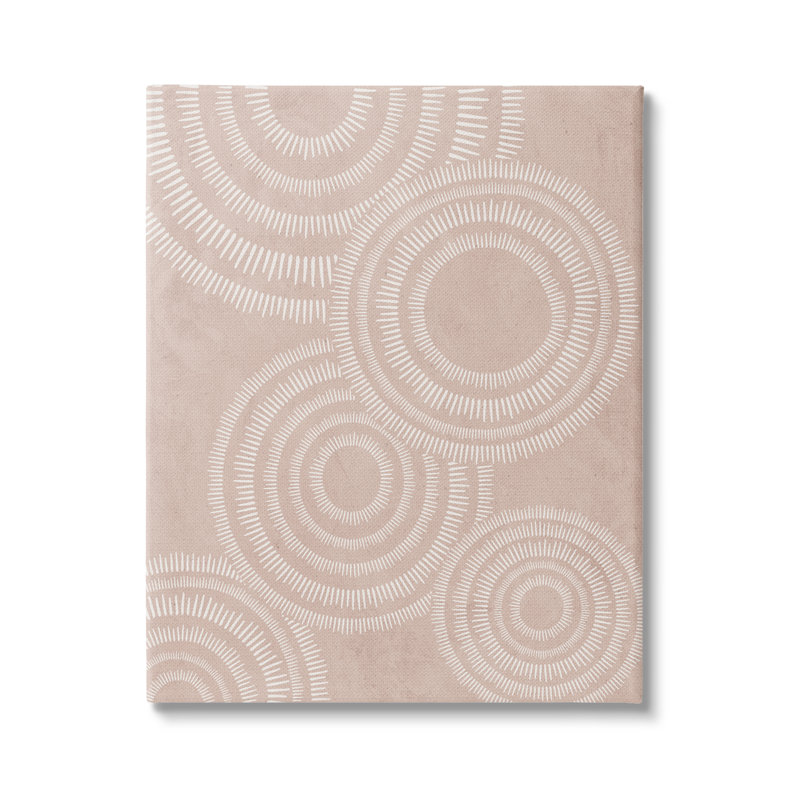 " Boho Circles Beige Pattern " by JJ Design House LLC, 20" H x 16" W x 1.5" D