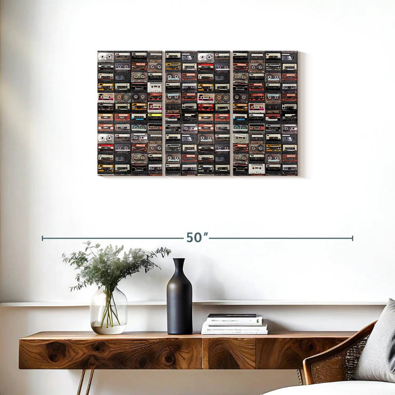 Abarca Audio Cassettes Collection, 20" H x 33" W