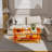 Acrylic Coffee Table, 2-Tier Living Room Table With Storage, Center Table Mid-Modern Century For Living Room, Easy To Assemble (Orange, 37.8“×23.6“×15.7”)-2142190220