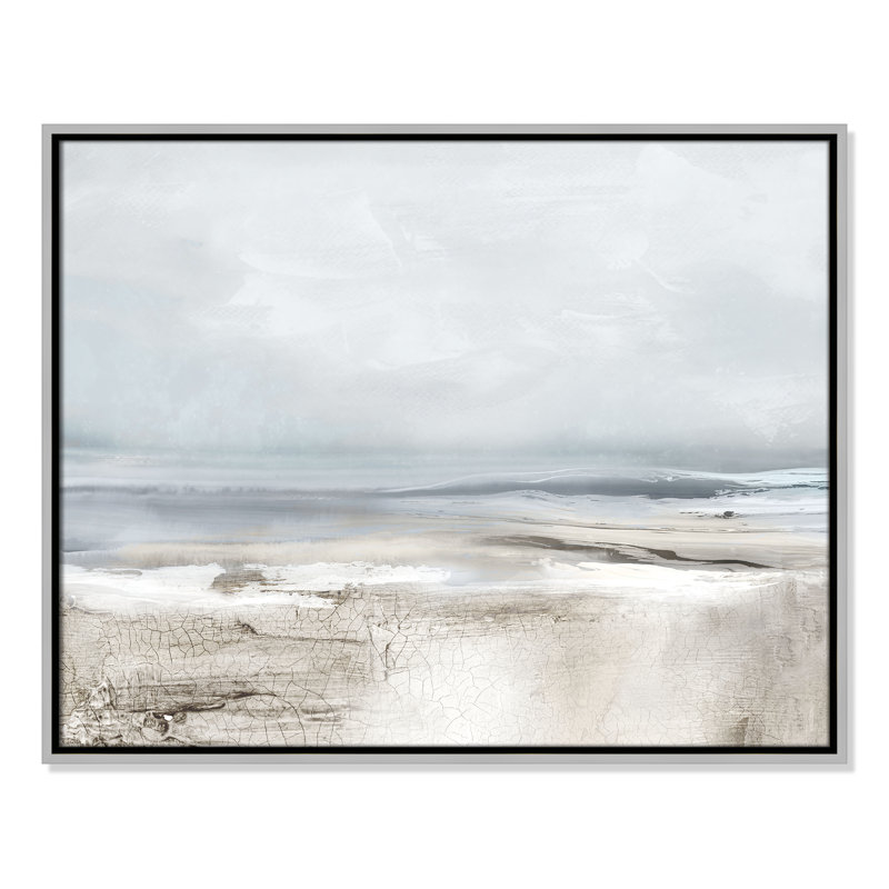 «Rolling Valleyys - Reproduction de paysage» par Luna Mavis, Argent argent, H 23,5 po x l 29,5 po