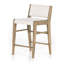 Charon Upholstered Stool with Solid Wood Frame-1027727018