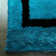 Tapis Akzel en polyester écologique tufté à la main - Couleur turquoise, design géométrique moderne, épais et antidérapant, idéal pour le salon et la chambre.
