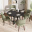 Chaise d'appoint rembourrée en bois massif-877271111