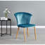 Siyana Modern Velvet Dining Chairs - Ergonomic Curved Back with Solid Wooden Legs - Side Chair for Dining Room Living Room Restaurants-988099391