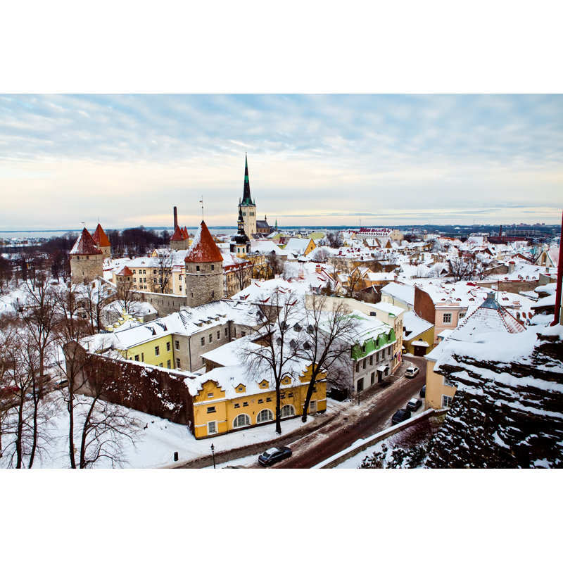 Tallinn In Winter, Estonia by Prescott09 - Wrapped Canvas Print, 30cm H x 46cm W
