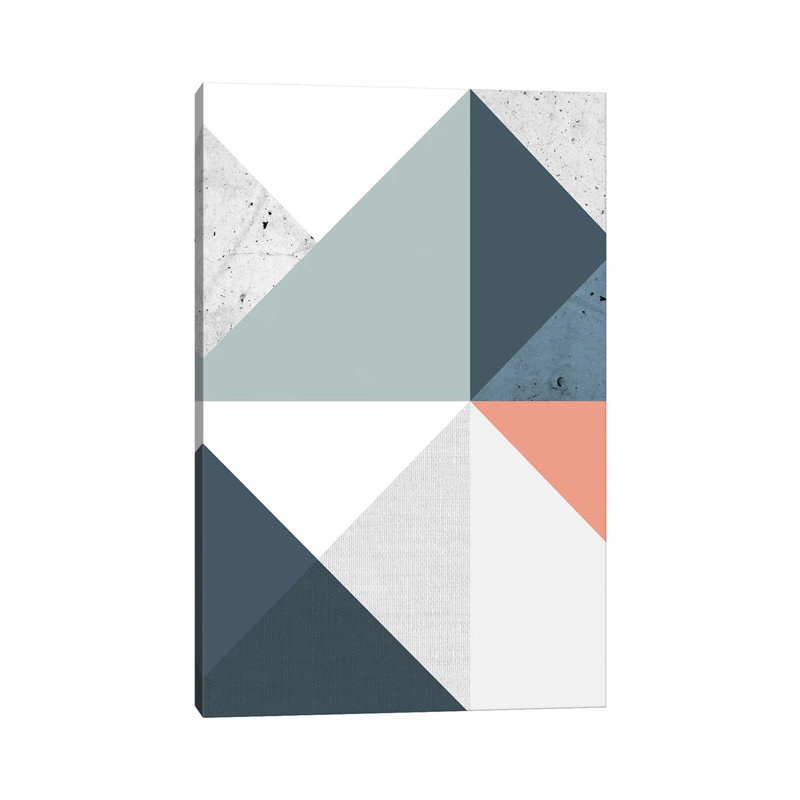 Modern Geometric XII - Print on Canvas, 66.04 cm H x 45.72 cm W x 1.91 cm D, Wrapped Canvas