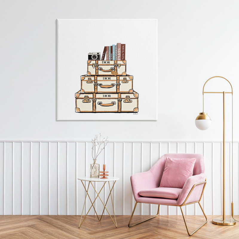 Toile crème à bagages, par Amanda Greenwood, H 36 po x l 36 po
