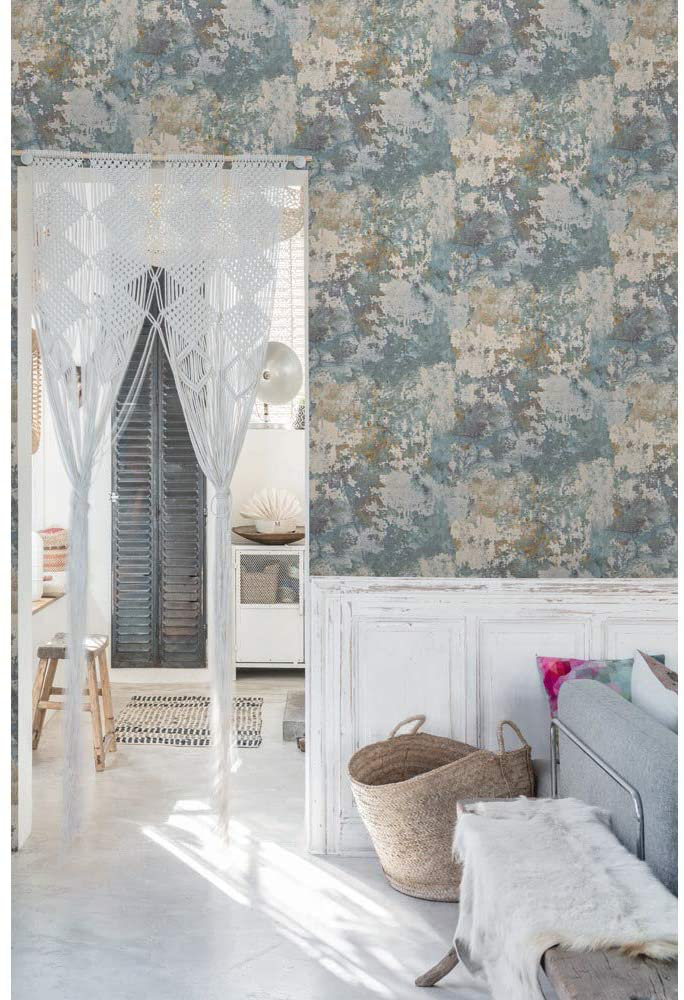 Dutch Wallcoverings Wallpaper Concrete Grey And Green Home Wall Covering - Image 8