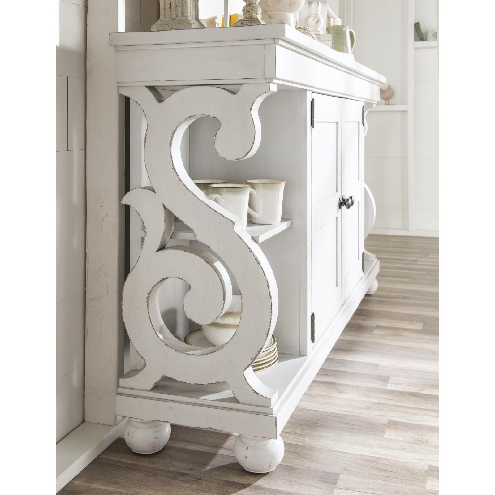 Country Living 2-Drawer Console Table, White