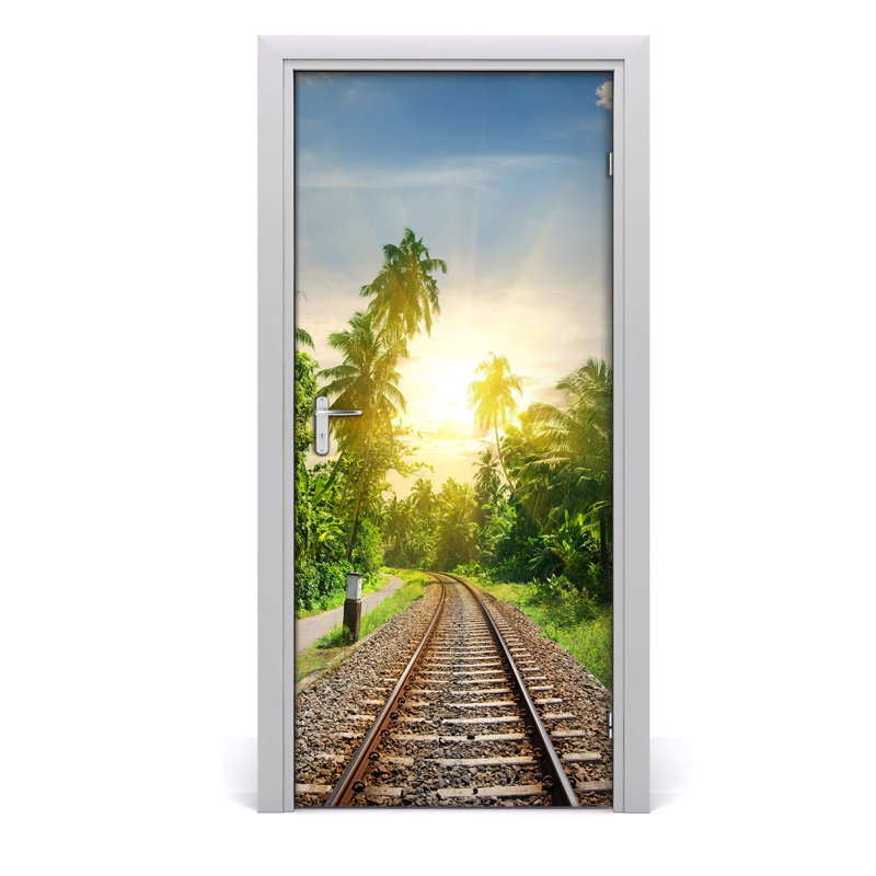 Rails Door Decal, 205cm H x 95cm W