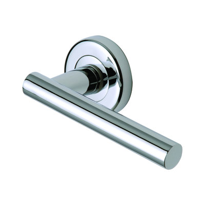 Heritage Brass Sorrento Door Handle Lever Latch on Round Rose Shuttle Design