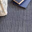 Herringbone Indigo Handwoven Cotton Rug-11906369