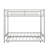 Twin Over Twin Metal Bunk Bed With Trundle, Metal Bed Frame With 2 Ladder And Guardrails-2083061000
