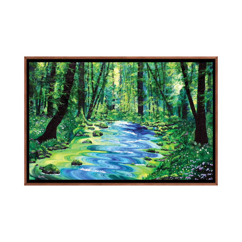 Enchanted Woodland by Bragi Ingibergsson - Painting on Canvas, 101.6 cm H x 66.04 cm W, Brown