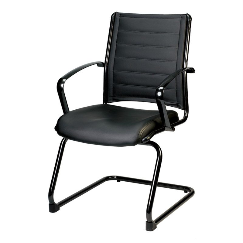 Chaise de salle d'attente en cuir 22 po