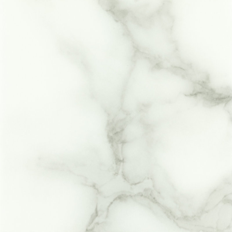 Table basse Alfrida ovale aspect marbre blanc