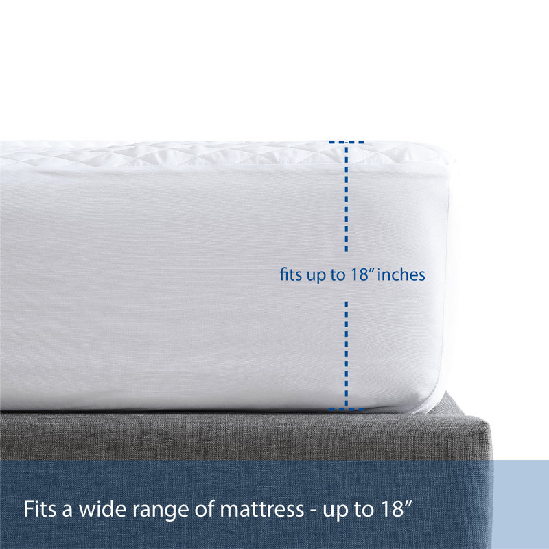 Housse de protection pour matelas imperméable et matelassée Dellbrook, Grand