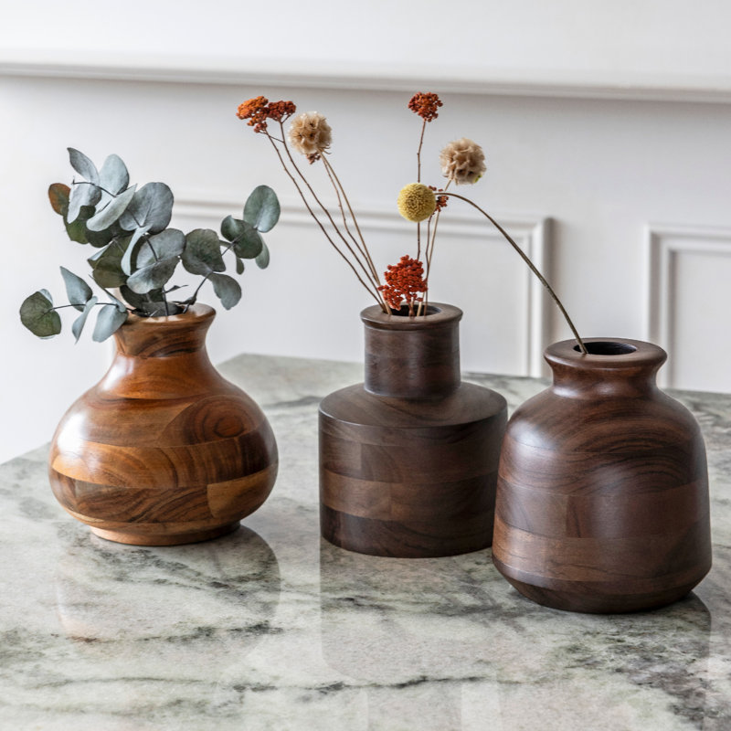 Over&back Vase Collection Wood Table Vase