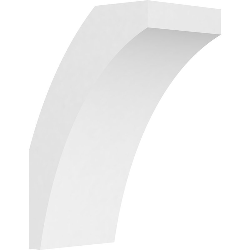5"W x 8"D x 12"H Standard Thorton Architectural Grade PVC Knee Brace, 12"H x 5"W x 8"D