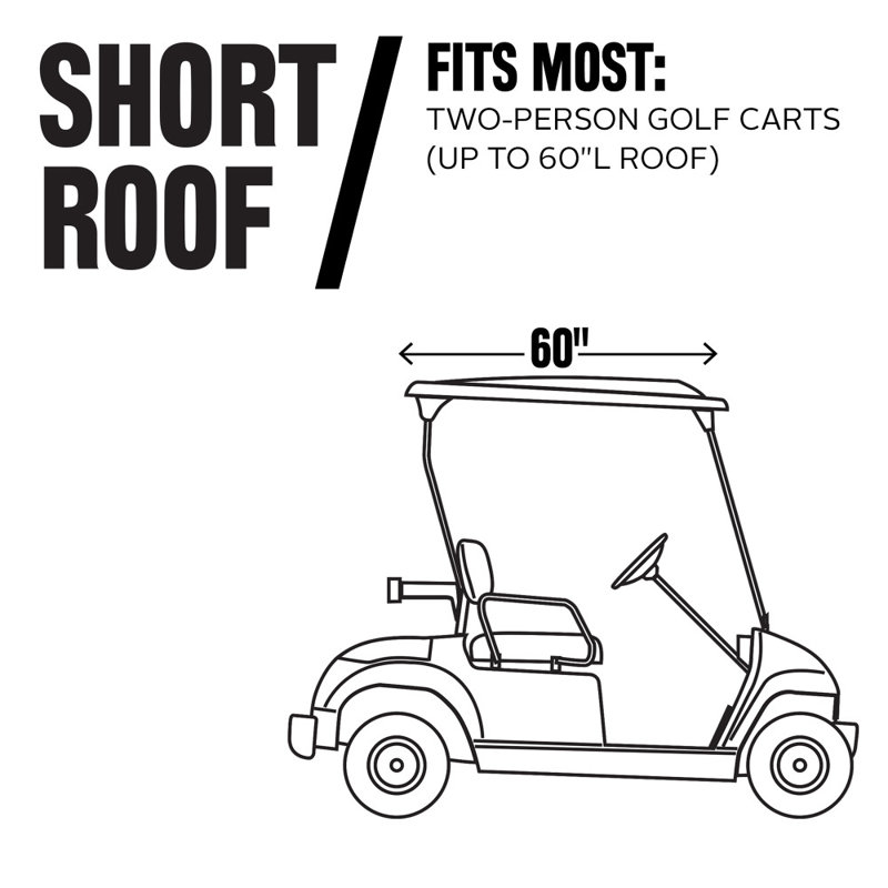 Housse pour chariot de golf Fairway, Basse, Noir