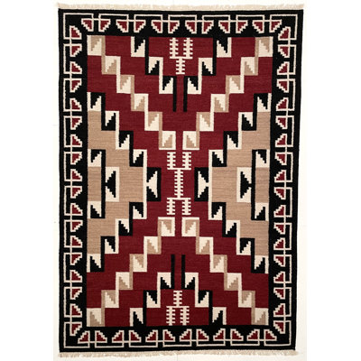 Southwestern Handwoven Reversible Flatweave Kilim Wool Area Rug